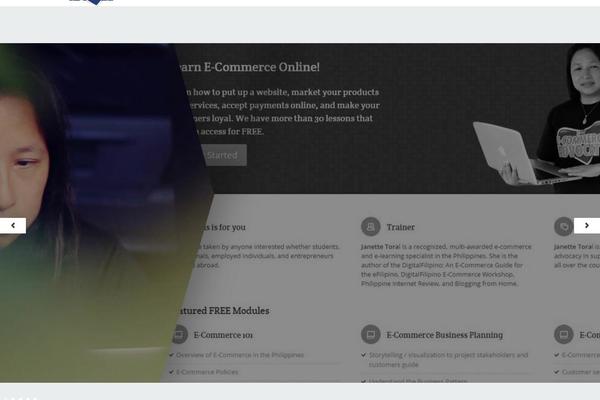 Immersion theme site design template sample