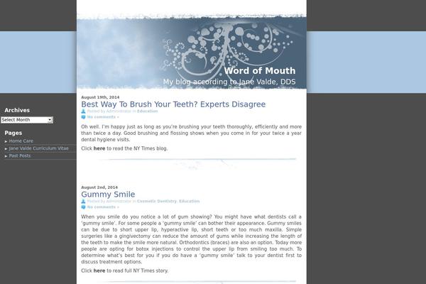 Blue Drop theme site design template sample