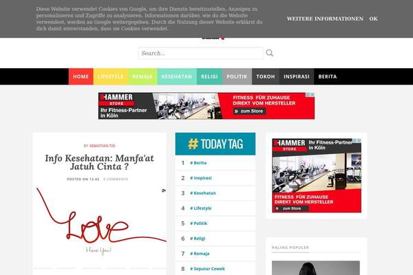 Sastro theme site design template sample