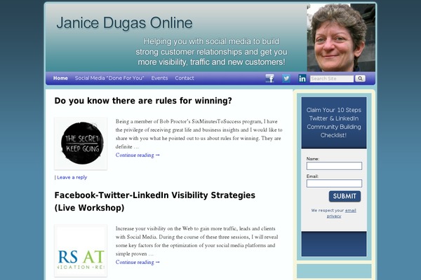 Site using Easy Facebook Like Box plugin