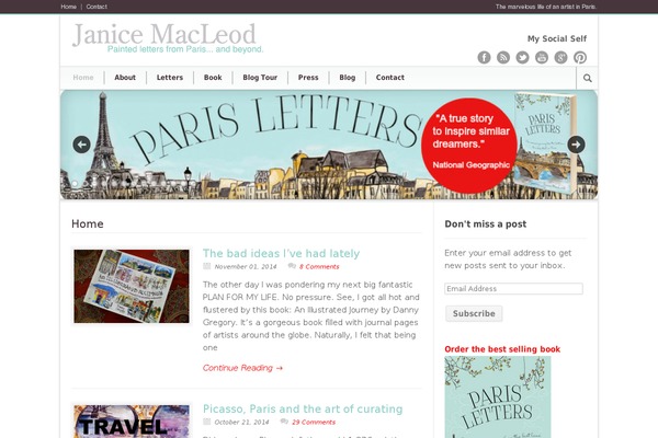 janicemacleod.com site used Modernize v3