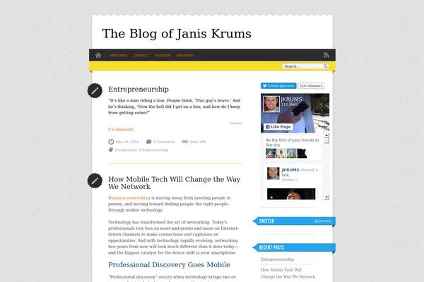 Crisp theme site design template sample