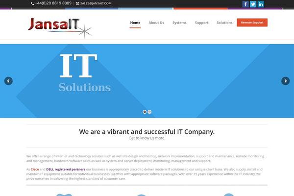 Sensica theme site design template sample