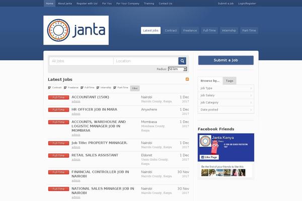 Jobroller theme site design template sample