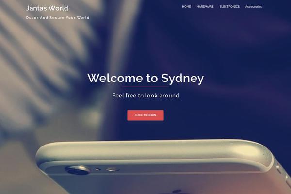 Sydney theme site design template sample