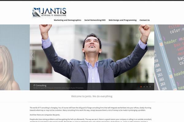 Blocked theme site design template sample