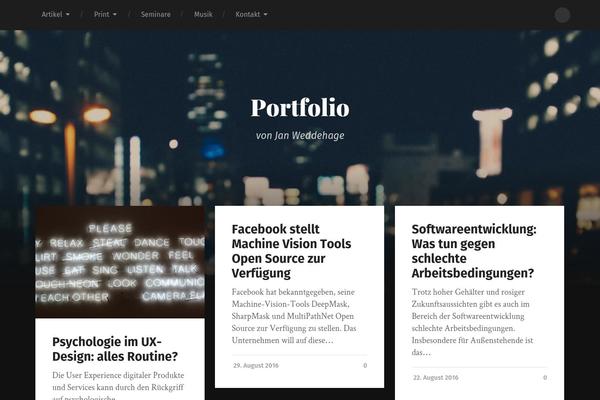 Garfunkel theme site design template sample