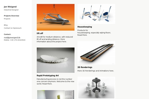 Touchfolio theme site design template sample