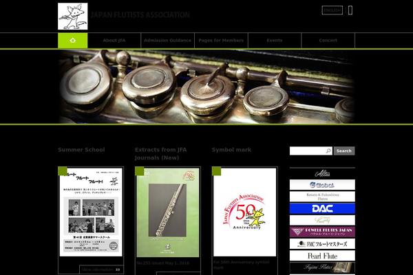 japan-flutists.org site used Jfa