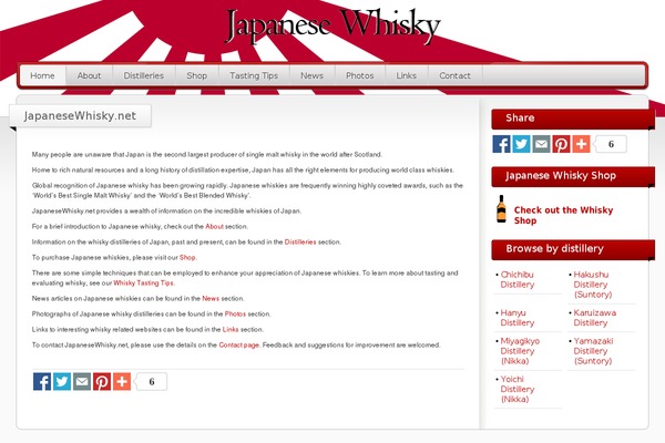 Site using Flat-nav-menu plugin