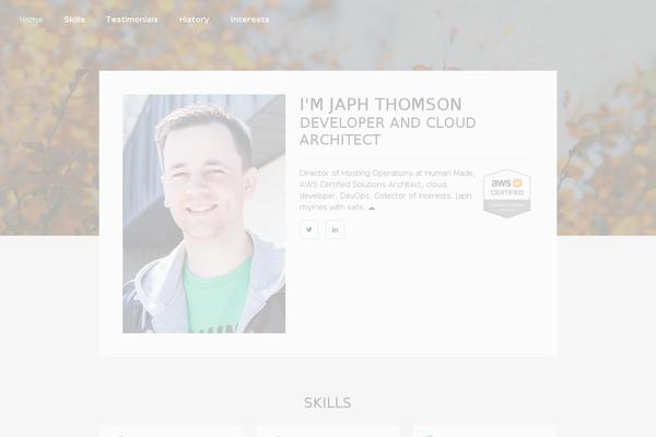 japh.com.au site used Homeroom