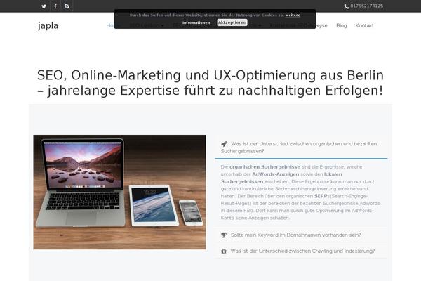 Responsive Mobile theme site design template sample