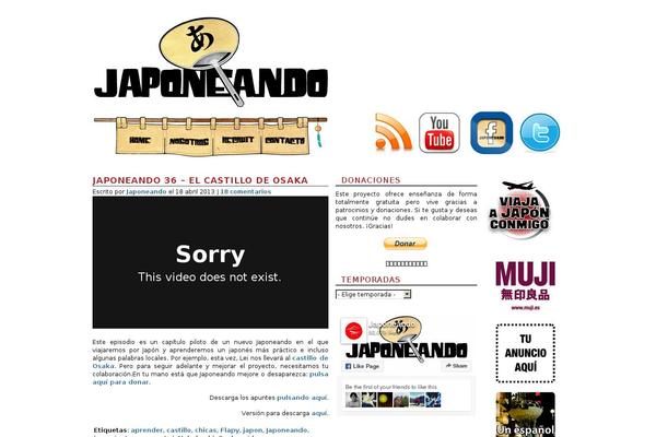 japoneando.com site used Stripes theme