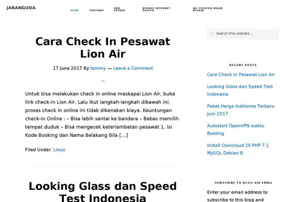 WordPress website example screenshot