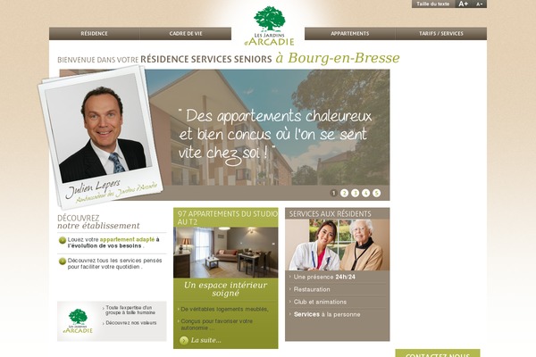 arcadia_residence theme websites examples