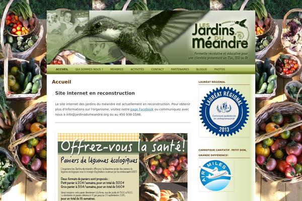 Twentytwelve-child theme site design template sample