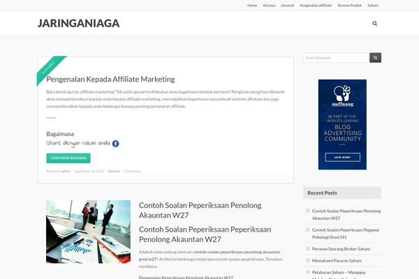 Qualia theme site design template sample