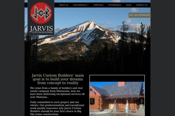 Jarvis theme site design template sample