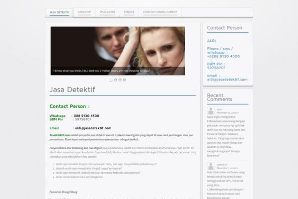 One Page Express theme site design template sample