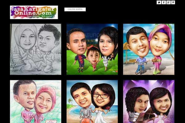 Photogridthemeres theme site design template sample