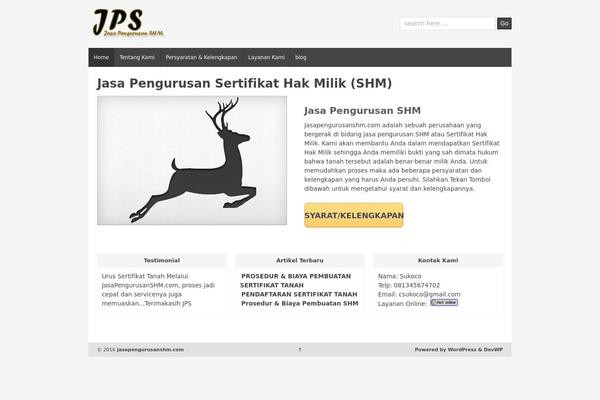 Shell Lite theme site design template sample