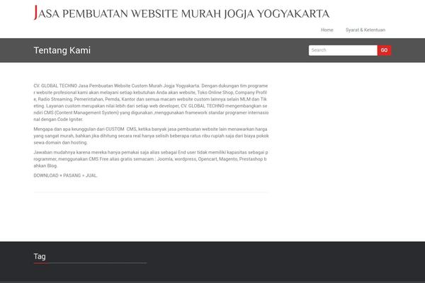 Rambo theme site design template sample