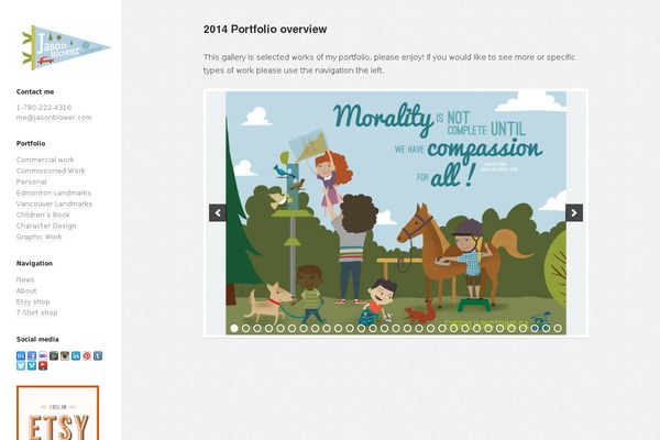 Artiste theme site design template sample
