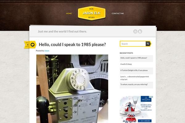 Writer theme site design template sample