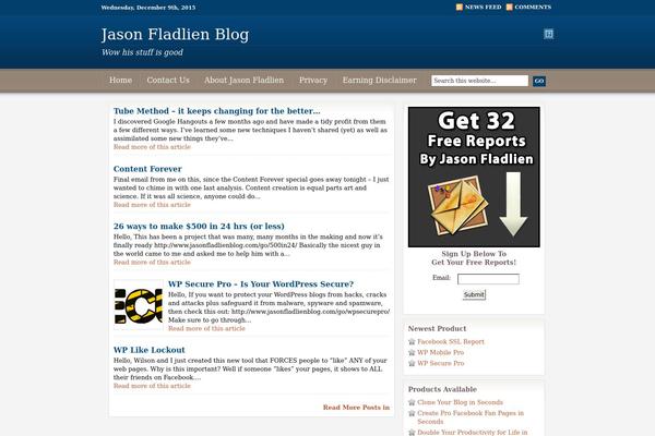 Site using FLV Embed plugin
