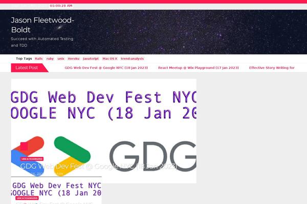 News Hunt theme site design template sample