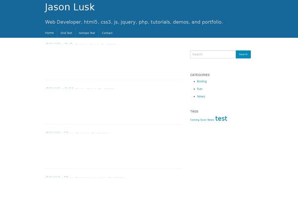 Site using Isotope-posts plugin