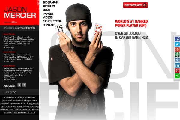 jasonmercier.com site used Jason
