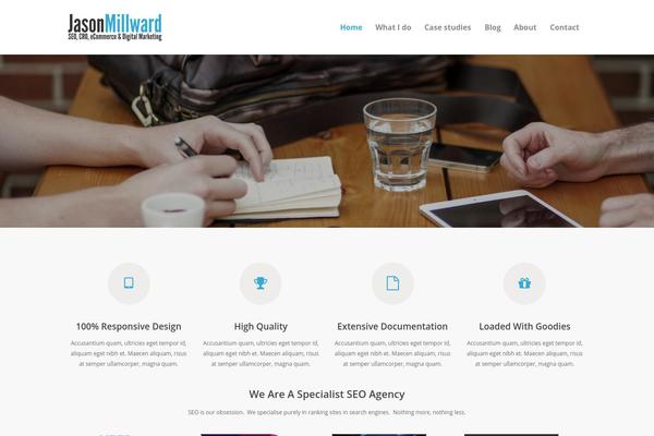PRESSO theme site design template sample