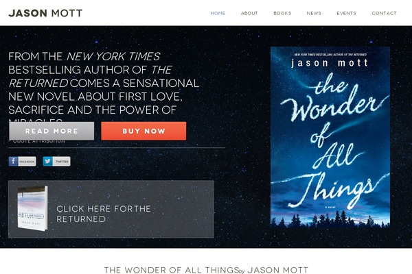 jasonmottauthor.com site used GreenField