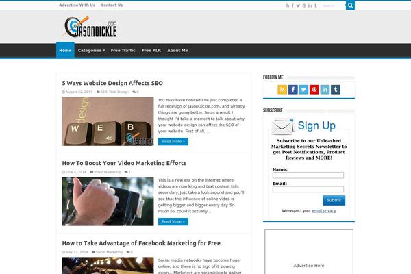 WordPress website example screenshot