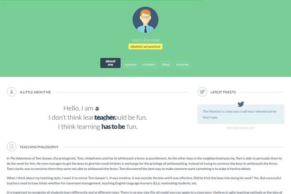 jasonparmele.com site used Cvcard-v1-1-5