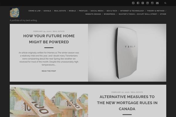 Tracks theme site design template sample