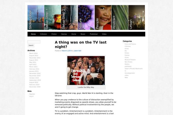 Sliding Door theme site design template sample