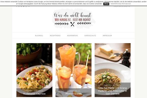 recipes-child theme websites examples