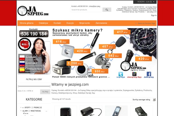 szpieg-spy-store theme websites examples