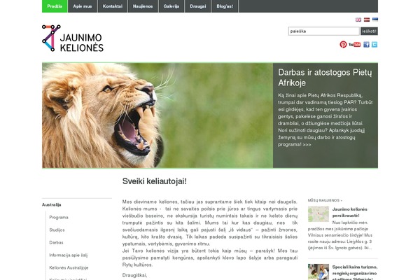 jaunimokeliones.lt site used Academica1
