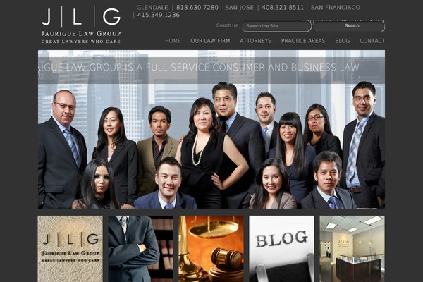 jauriguelaw.com site used Jlg