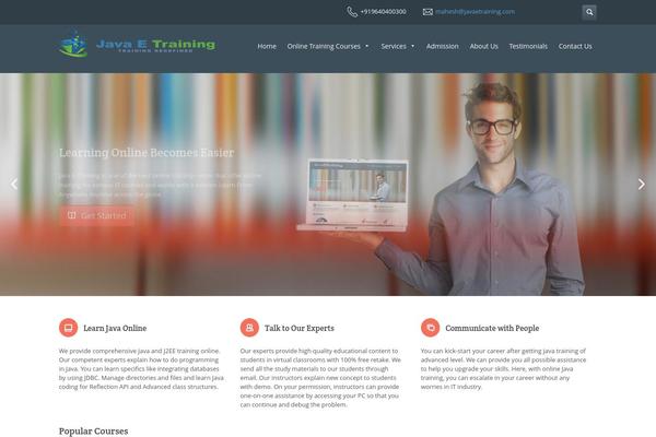 Academy theme site design template sample