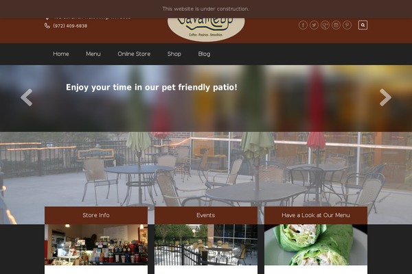 Espresso theme site design template sample