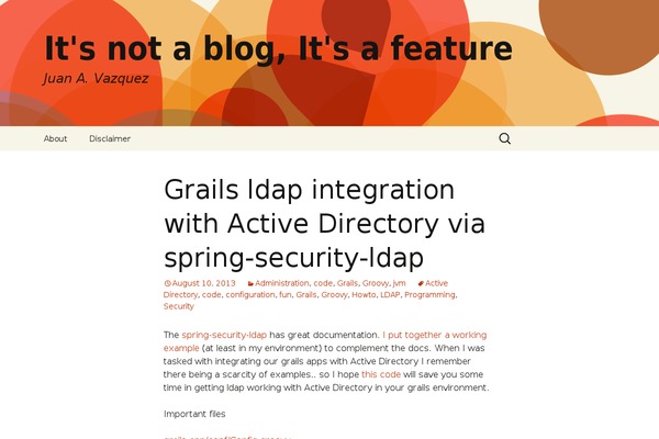 Twenty Thirteen theme site design template sample