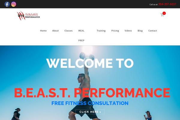 FitPro theme site design template sample