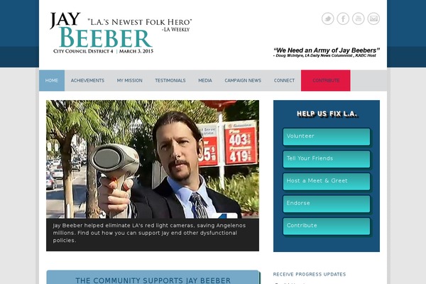Politician theme site design template sample