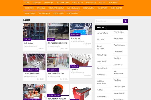 Pinstagram theme site design template sample