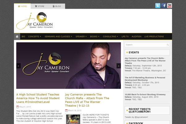 jaycameron.com site used Setup