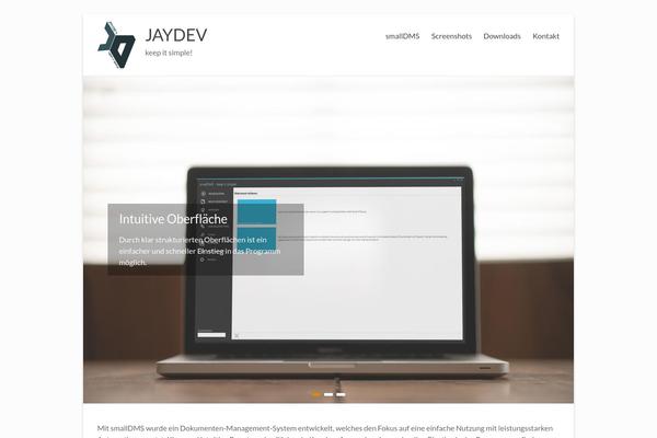 Vantage theme site design template sample